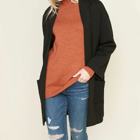 Old Navy Cocoon Coat Black Cardigan Sweater Jacket Size S - Picture 1 of 10